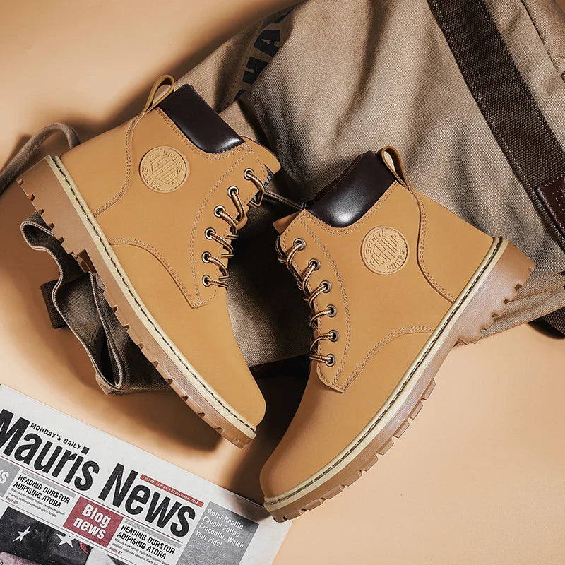 Bota Masculina de Couro Genuíno Sebastian - Conforto e Estilo para o Seu Dia a Dia