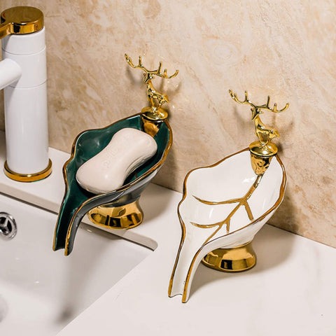 Saboneteira de Cerâmica LuxeSoap: Elegância e Praticidade para Seu Banheiro