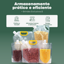 Sacos Potes Premium Para Armazenamento de Alimentos Reutilizáveis - Leve 10 Ao Comprar 5 + Brindes Exclusivos