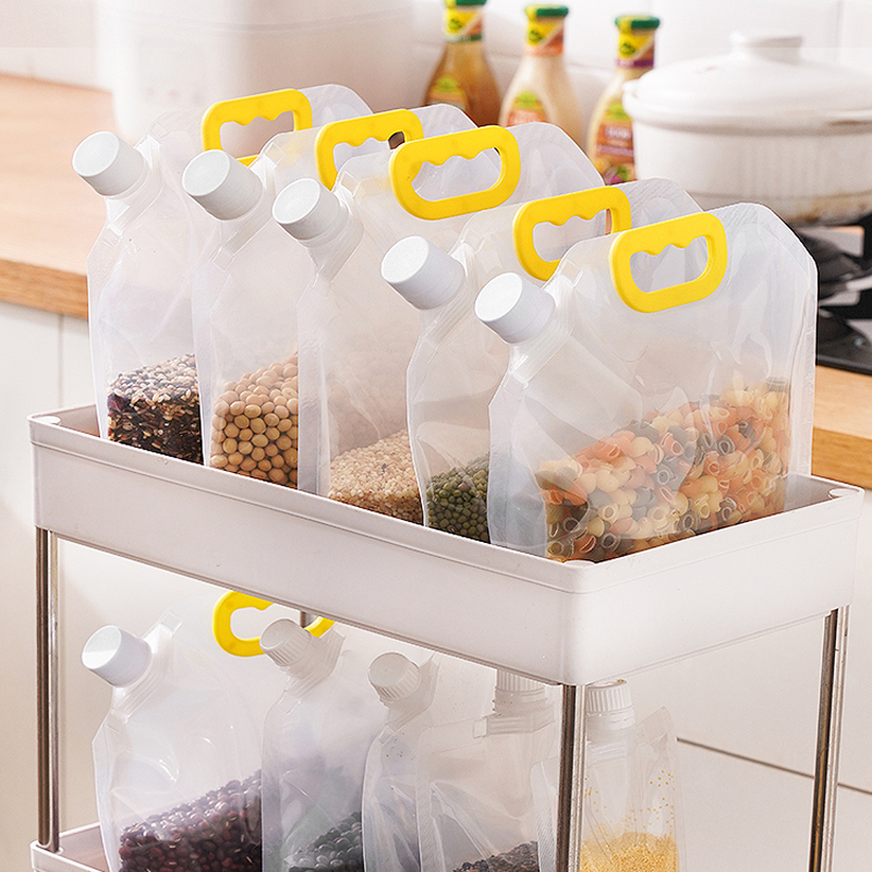 Sacos Pote Premium para Armazenamento de Alimentos - Compre 5 e Leve 10 Para Maior Praticidade na Sua Cozinha