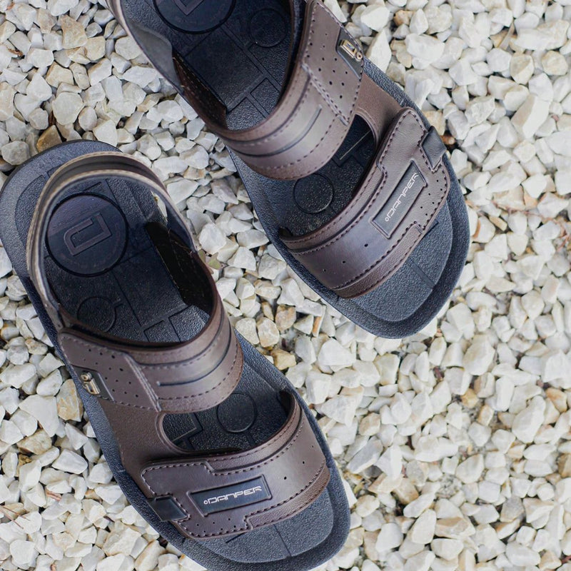 Sandália Masculina Danper Marrom Confortável