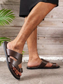 Sandália Masculina de Couro Anti-Stress Yuri