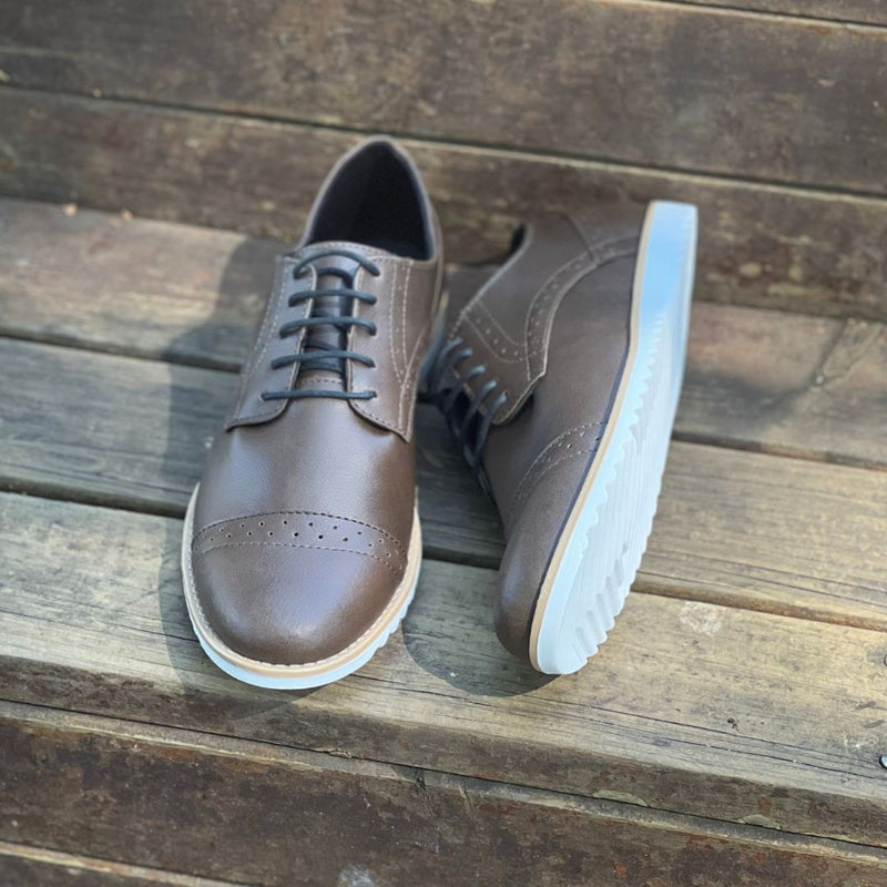 Sapato Masculino Oxford Social Marrom Viego