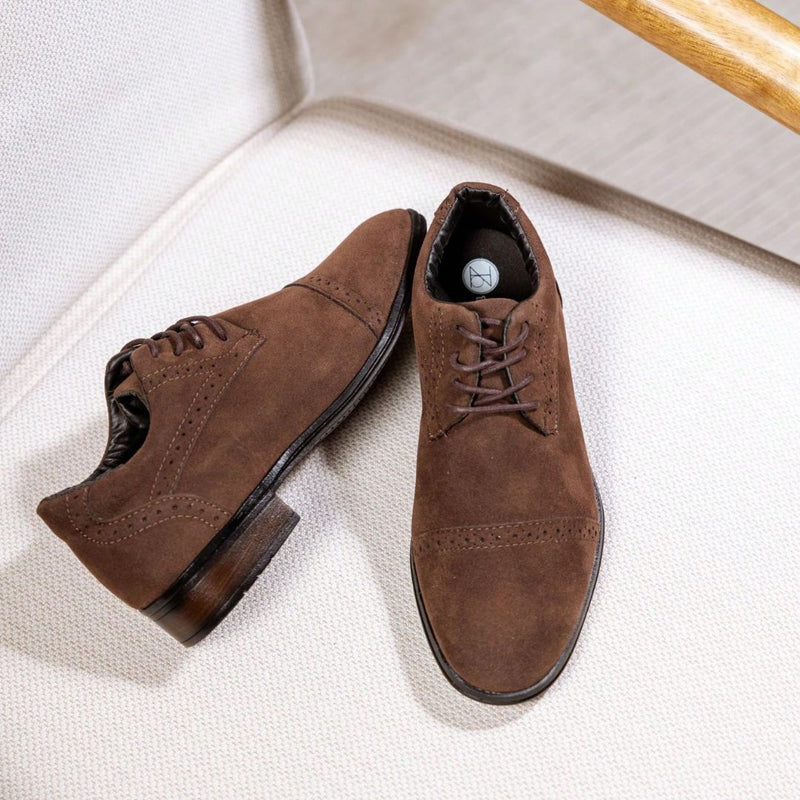 Sapato Masculino Social Marrom de Camurça Chris