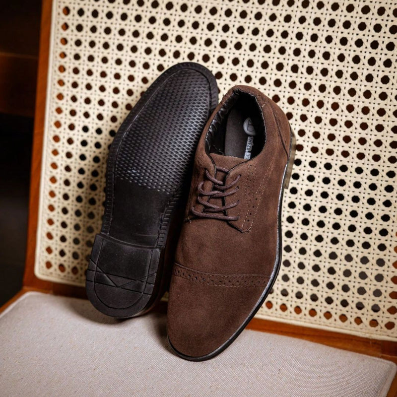 Sapato Masculino Social Marrom de Camurça Chris