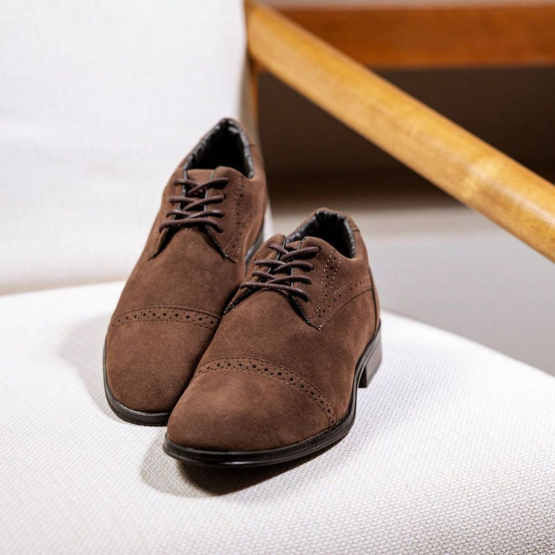 Sapato Masculino Social Marrom de Camurça Chris