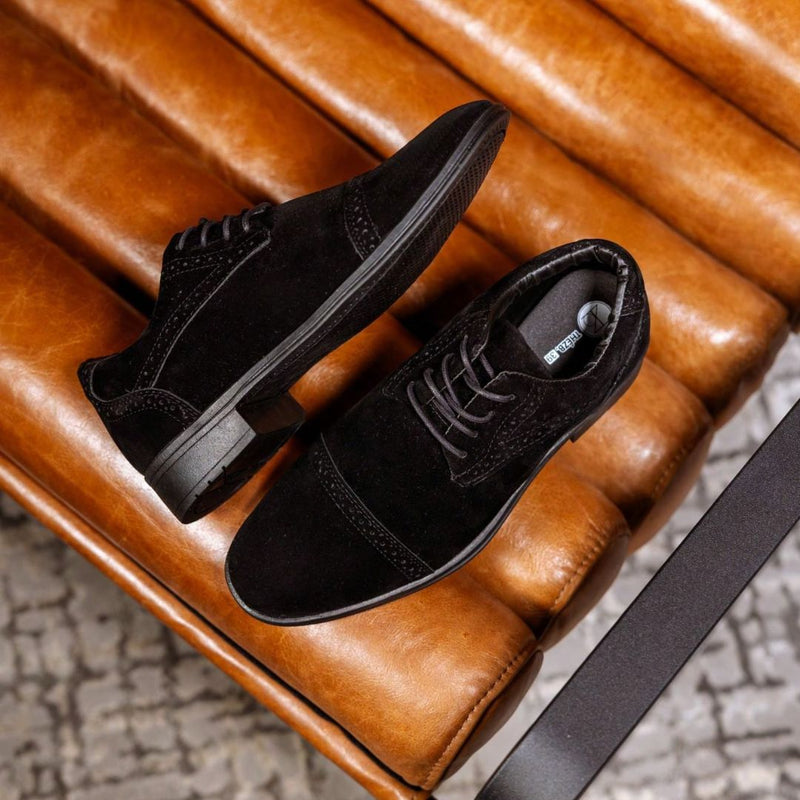 Sapato Masculino Social Preto de Camurça Chris