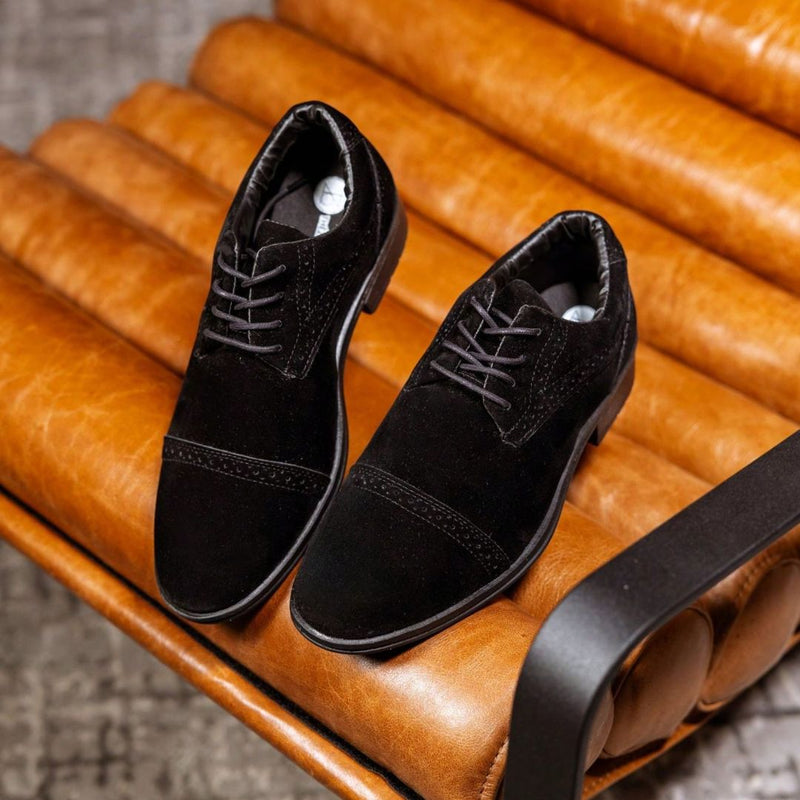 Sapato Masculino Social Preto de Camurça Chris