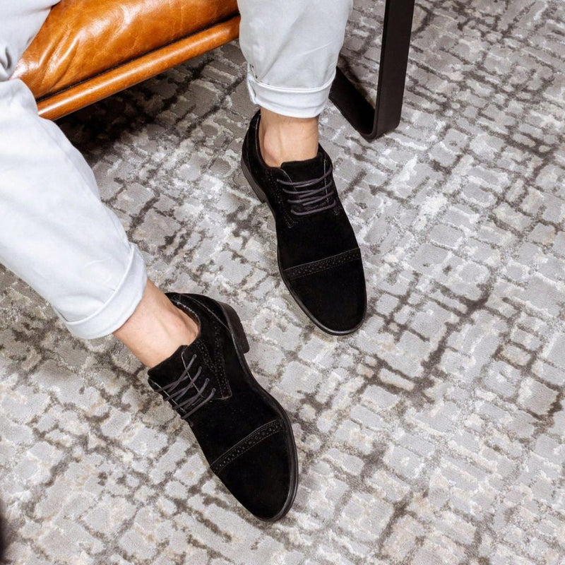 Sapato Masculino Social Preto de Camurça Chris