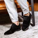 Sapato Masculino Social Preto de Camurça Chris