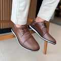 Sapato Oxford Masculino Social Marrom Brogue