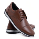 Sapato Oxford Masculino Social Marrom Brogue