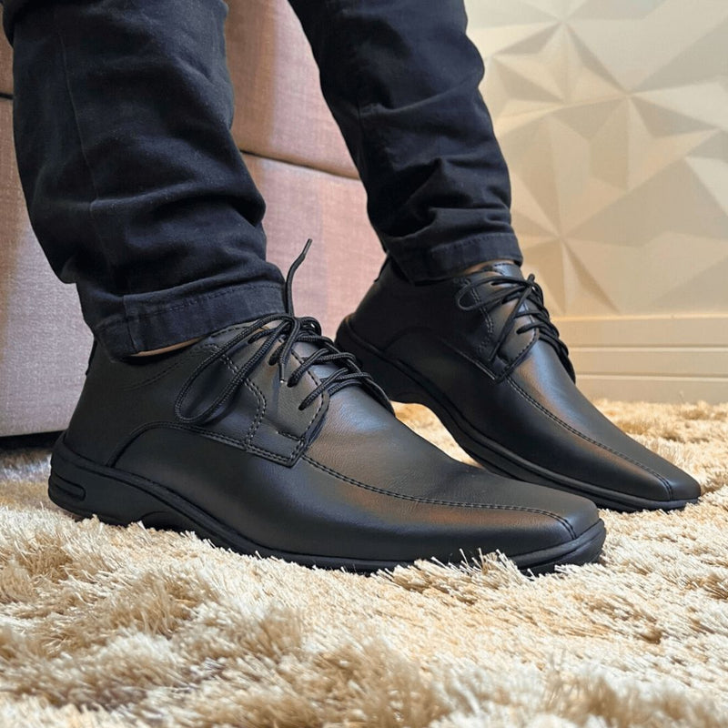 Sapato Oxford Masculino Social Preto Carbon