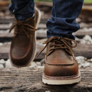 Sapato Masculino de Couro Moc Toe