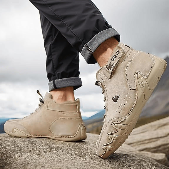 Sapato de Couro Casual Antiderrapante