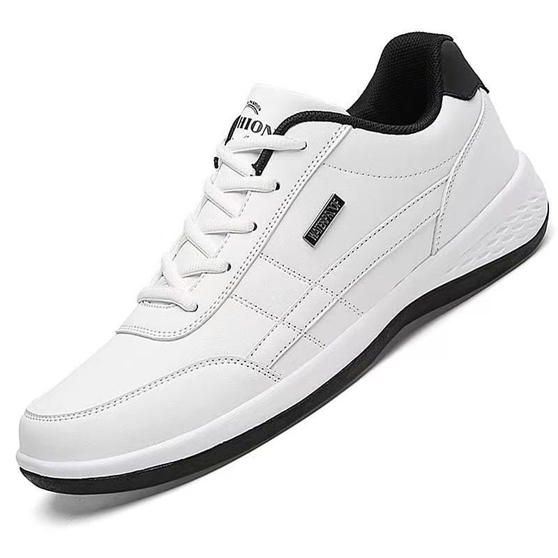 **Tênis Masculino de Couro Genuíno - Conforto e Estilo para o Seu Dia a Dia**