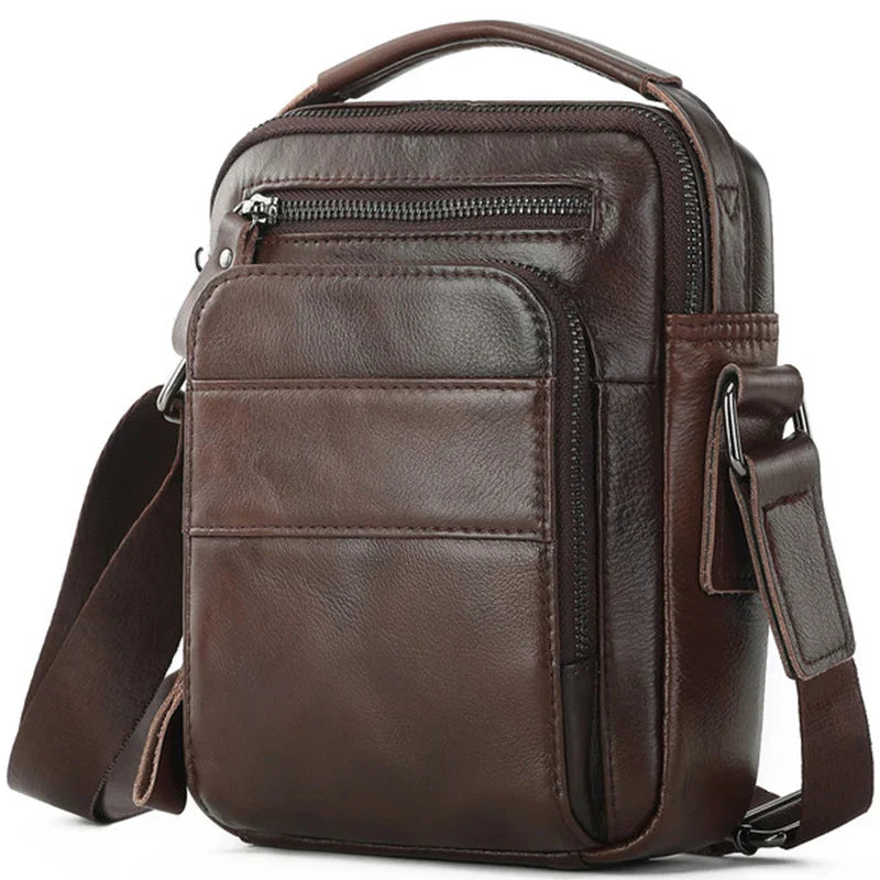 Bolsa de Ombro em Couro Genuíno - Estilo e Conforto para o Seu Dia a Dia