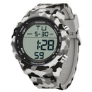 Relógio Digital Militar Camuflado Sanda: Estilo e Durabilidade à Prova d'Água