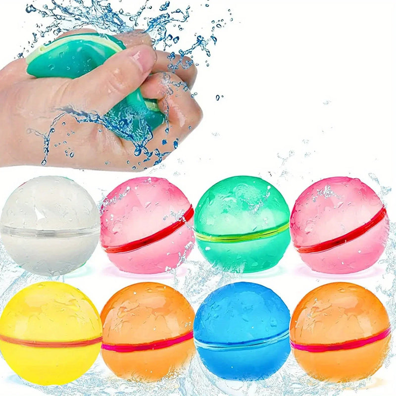 Balões de água magnéticos reutilizáveis, balão de água recarregável, preenchimento rápido, auto-vedação, bomba de água, bolas de respingo para crianças, piscina