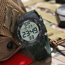 Relógio Digital Militar Camuflado Sanda: Estilo e Durabilidade à Prova d'Água