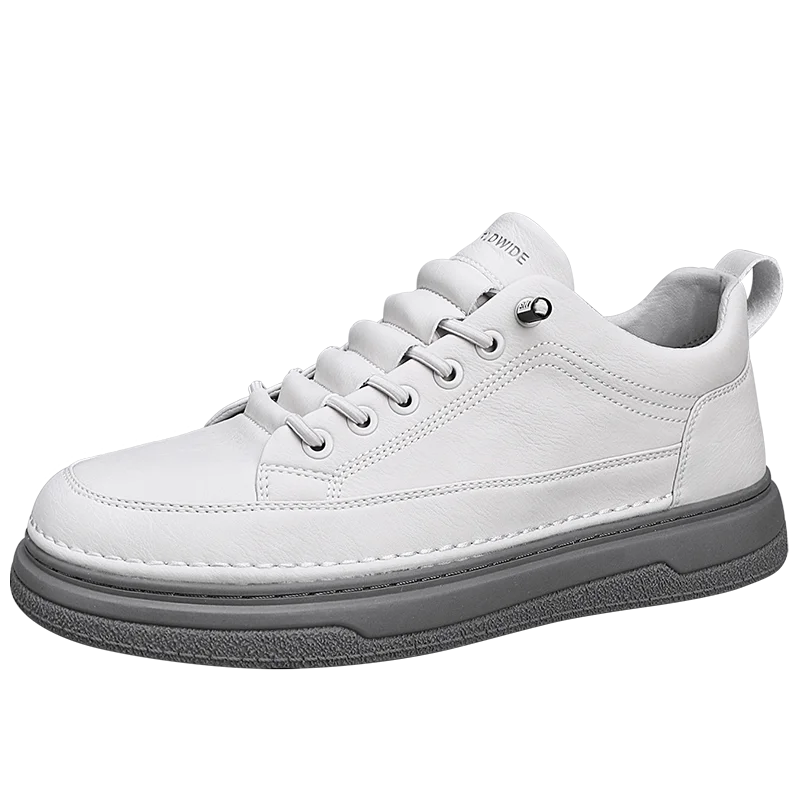 Conforto e Estilo: Tênis Masculino Casual em Couro Genuíno - Estevan Erican