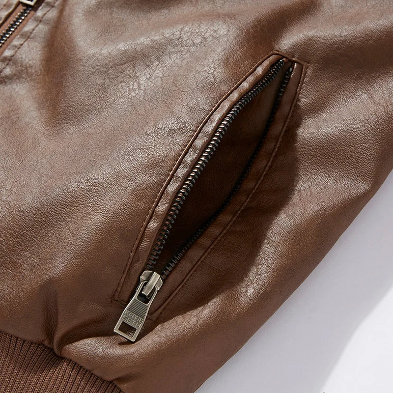 Jaqueta Masculina de Couro Genuíno - Estilo e Conforto para o Seu Dia a Dia