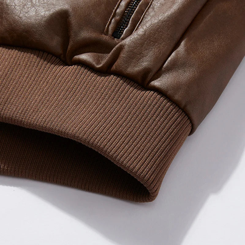 Jaqueta Masculina de Couro Genuíno - Estilo e Conforto para o Seu Dia a Dia