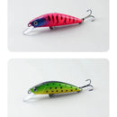 Conjunto de Iscas de Pesca Luminosa Taiyu com 5 Peças de Minnow 50mm para Capturas Incríveis