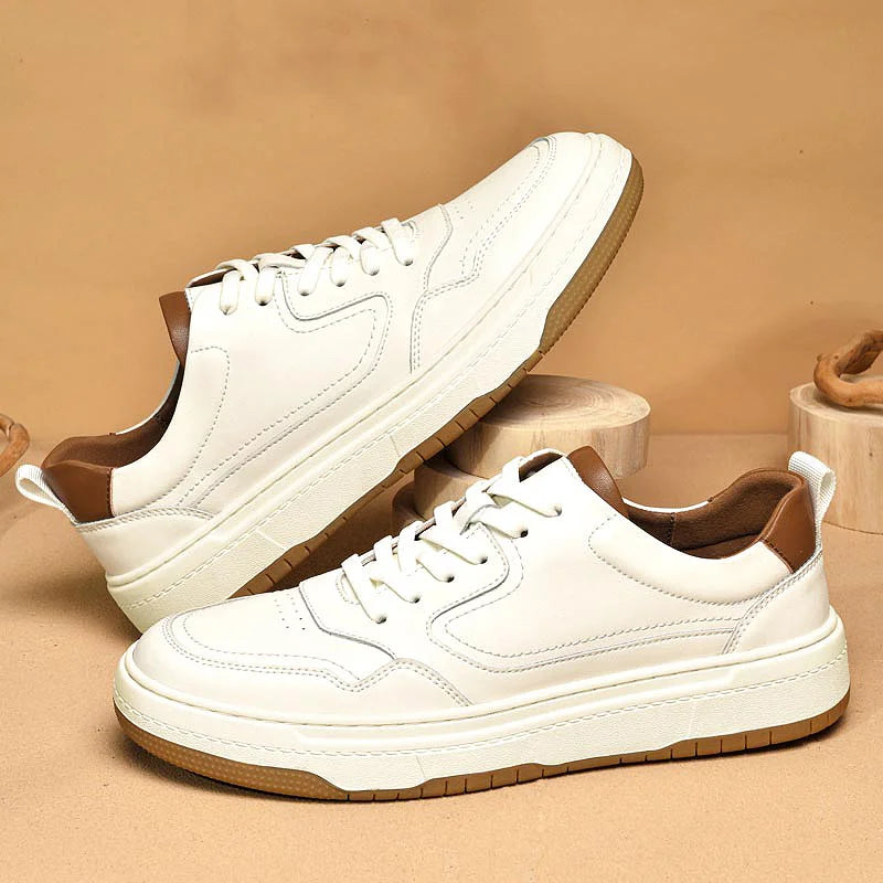 Tênis Masculino de Couro Genuíno – Conforto e Estilo com Capello