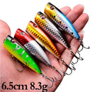 Kit de 5 Iscas Poppers - Variedade Perfeita para Suas Capturas