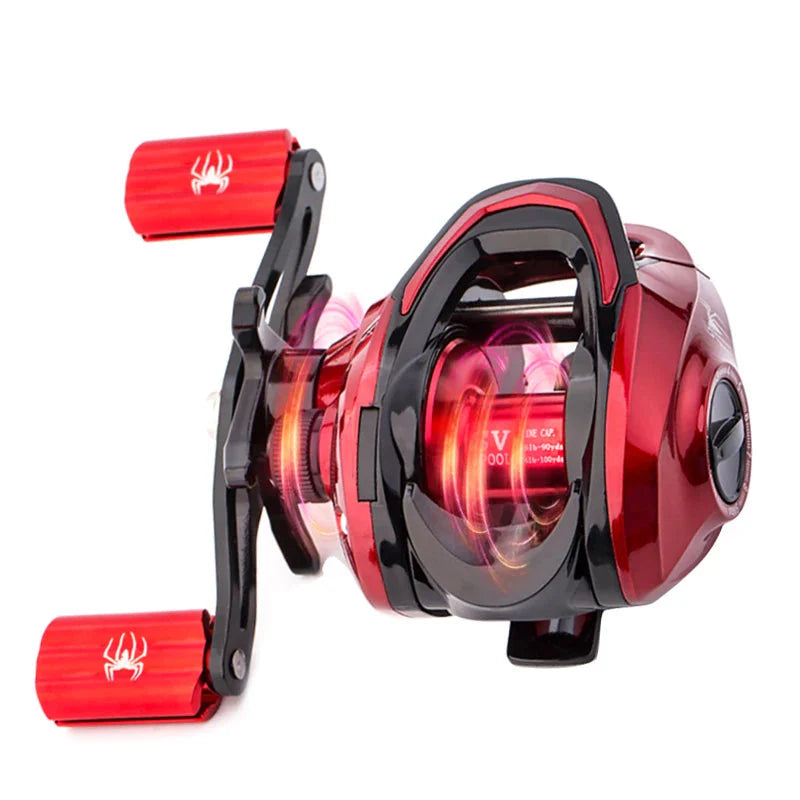 Carretilha Kingpesque de Alta Velocidade Com Drag de 8KG e Recolhimento 7.2:1 + Óculos Polarizados Kingpesque Grátis Para Uma Experiência de Pesca Superior