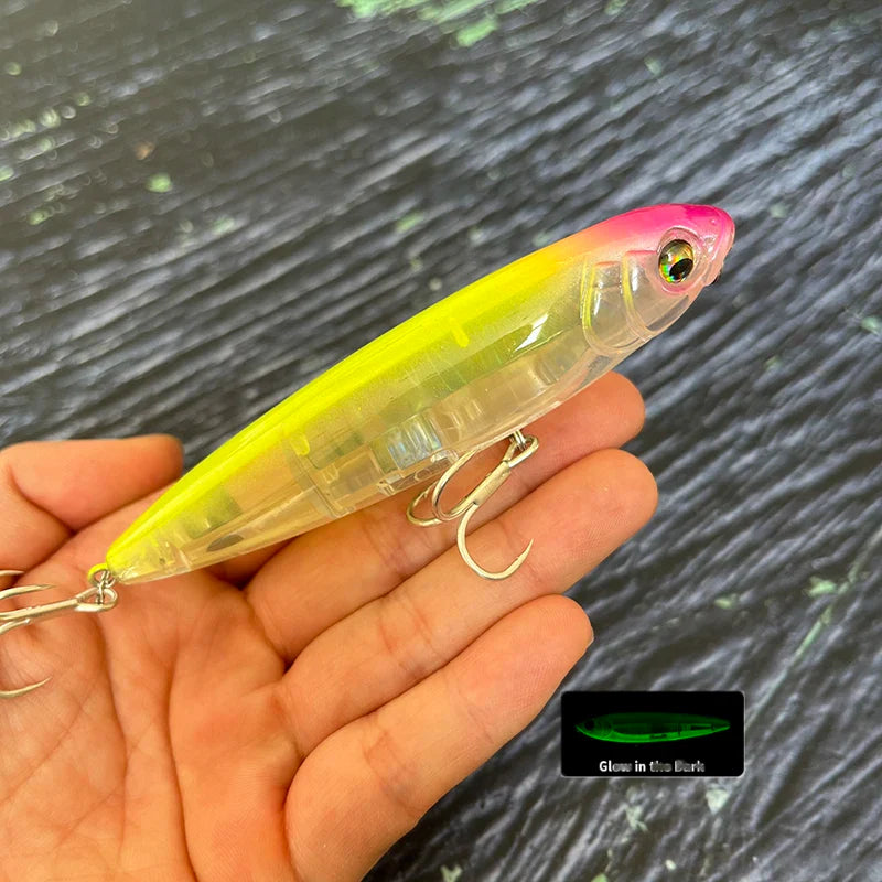 Atraente Isca Artificial Topwater Lápis Laser 17g Para Capturas Incríveis