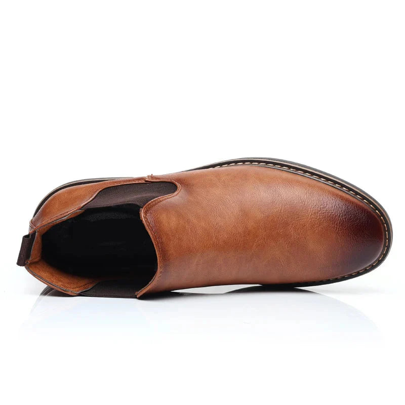 Bota Masculina de Couro Genuíno - Estilo e Conforto para o Dia a Dia