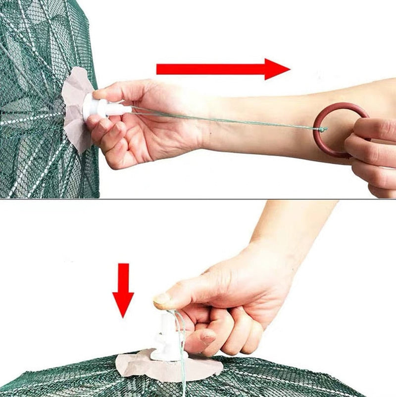 Armadilha Automática Portátil Para Peixes e Camarões – Versatilidade de 4 a 20 Buracos
