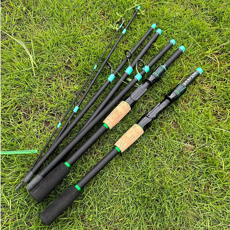Vara de Pesca Ultralight Kingpesque com Isca Giratória de 1.8m a 2.1m para Aventura e Conforto na Pesca