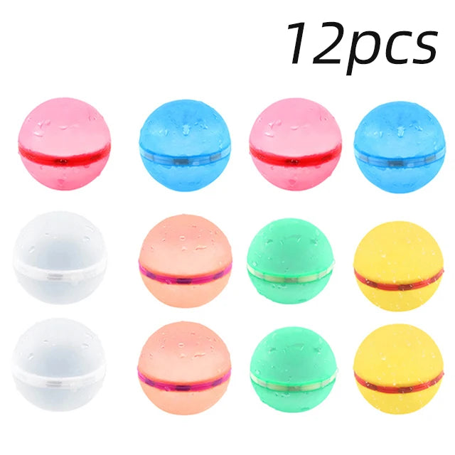 Balões de água magnéticos reutilizáveis, balão de água recarregável, preenchimento rápido, auto-vedação, bomba de água, bolas de respingo para crianças, piscina