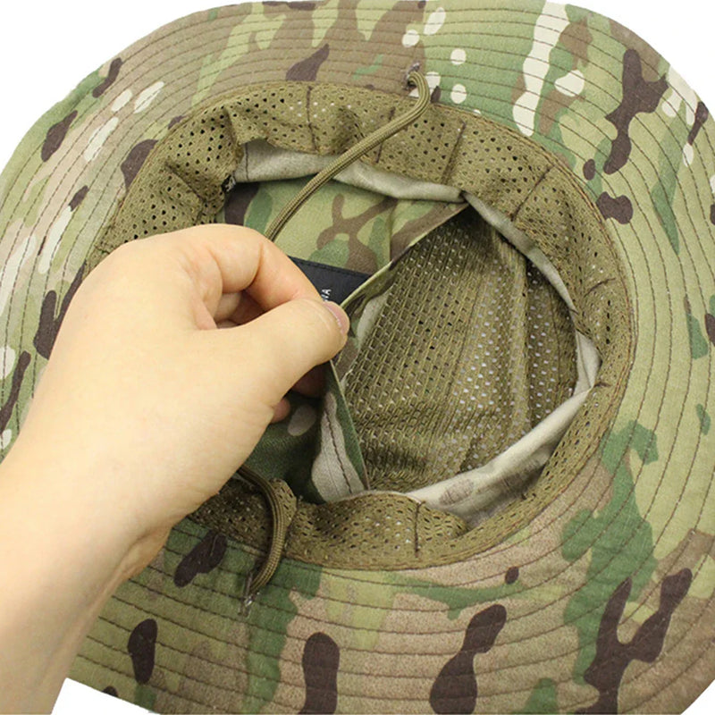 Chapéu Camuflado Tático Para Conforto e Proteção em Dias de Aventura