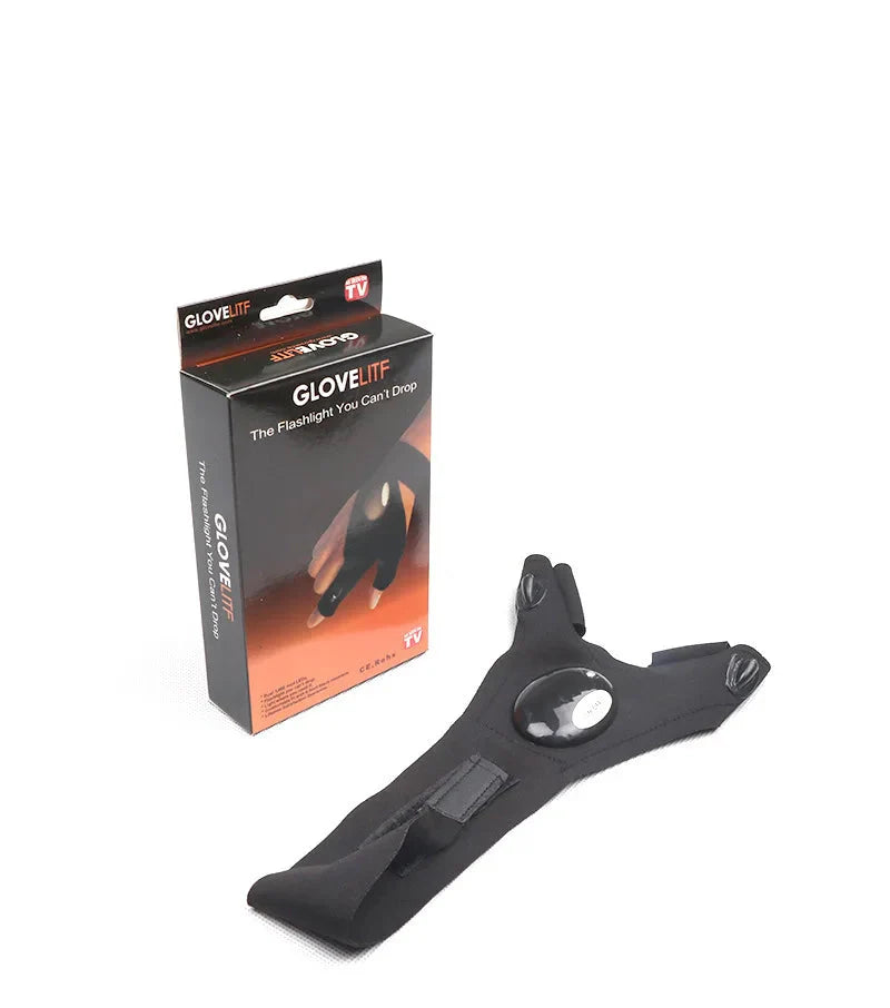 Luva de Pesca LED Impermeável com Iluminação para Maquinista