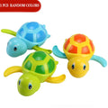 Única venda bonito dos desenhos animados animal tartaruga clássico brinquedo de água do bebê infantil nadar tartaruga enrolada corrente clockwork crianças praia banho brinquedos