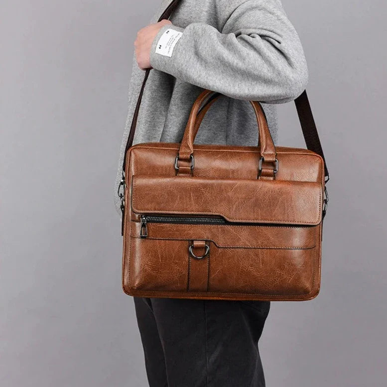 Maleta de Couro Genuíno Rodrigues Premium - Estilo e Praticidade para Suas Viagens