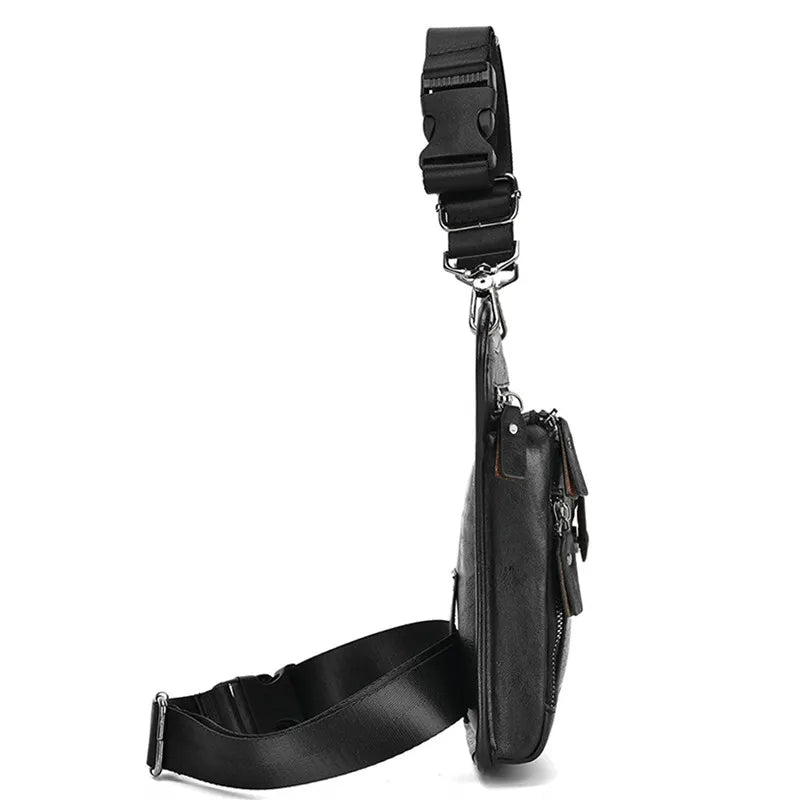Bolsa de Perna Masculina em Couro Genuíno - Estilo e Praticidade Army Premium