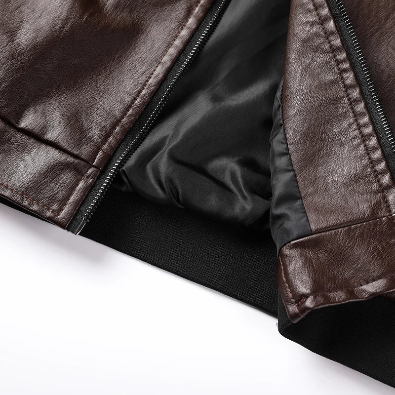 Jaqueta Masculina de Couro Genuíno - Estilo e Conforto para o Seu Dia a Dia