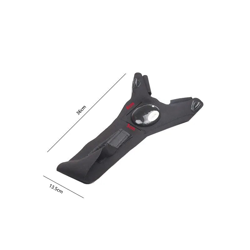 Luva de Pesca LED Impermeável com Iluminação para Maquinista