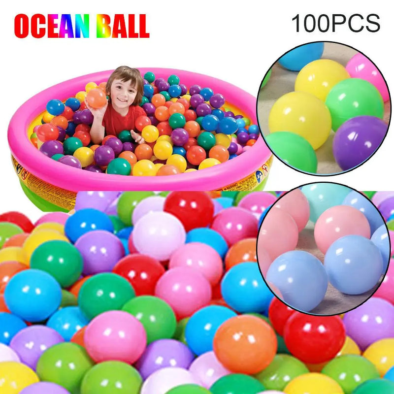 100 pçs bola de esporte ao ar livre colorido piscina de água macia oceano onda bola bebê crianças brinquedos engraçados eco-friendly estresse balões de ar