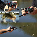 Conjunto de Pesca Sougayilang com Vara de Fibra de Carbono e Carretilha de 8kg – Inclui Linha como Brinde