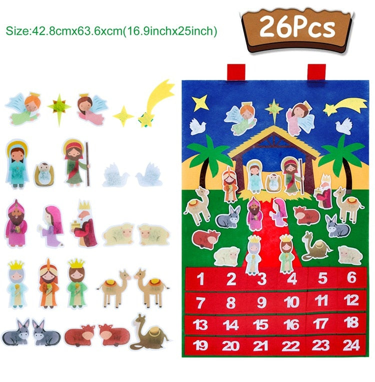 Árvore de Natal em Feltro para Crianças - Decoração Interativa e Segura que Encanta