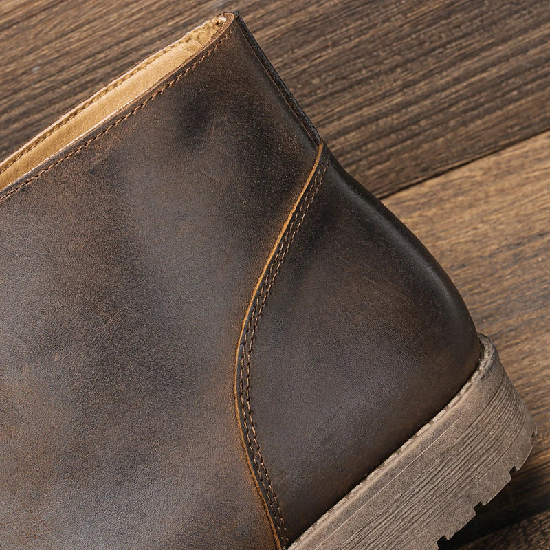 Bota Jeff Jed: Conforto e Estilo em Couro Genuíno para o Homem Moderno
