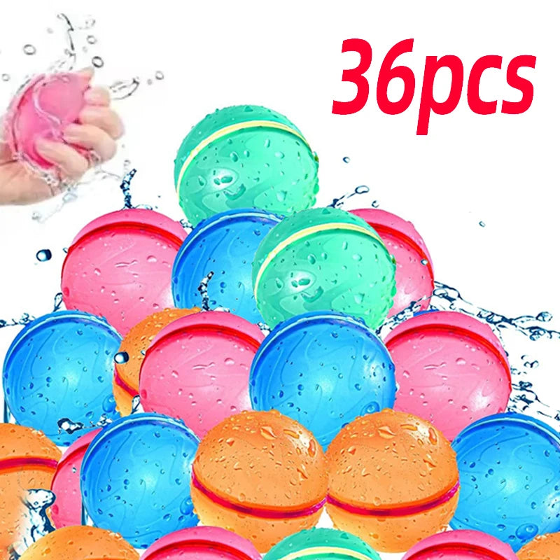 Balões de água magnéticos reutilizáveis, balão de água recarregável, preenchimento rápido, auto-vedação, bomba de água, bolas de respingo para crianças, piscina