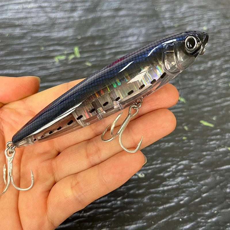 Atraente Isca Artificial Topwater Lápis Laser 17g Para Capturas Incríveis