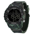 Relógio Digital Militar Camuflado Sanda: Estilo e Durabilidade à Prova d'Água